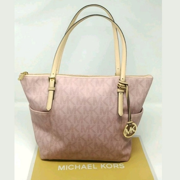 mk tote bag pink
